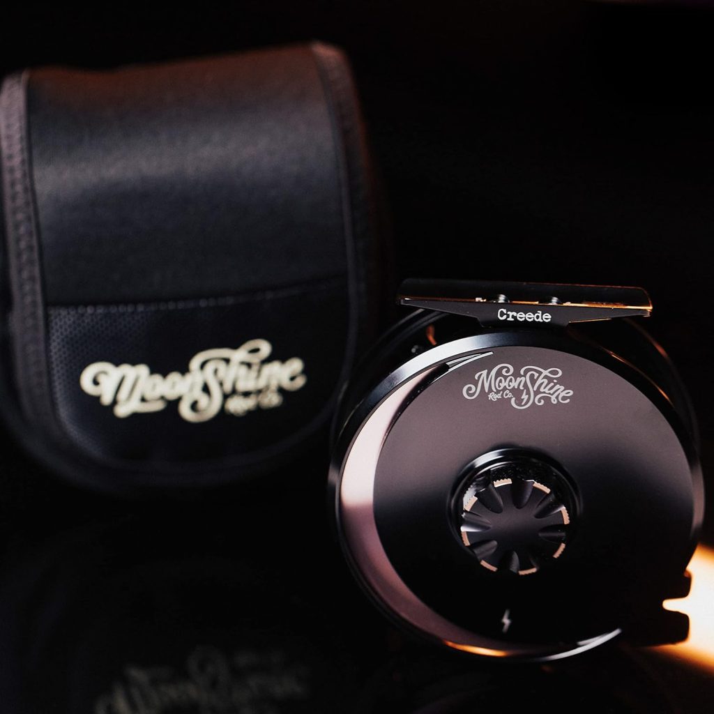 Moonshine Rod Co. The Creede Fly Fishing Reel 5/6 Copper. Fully Machined Large Arbor with Sealed Carbon Disk Drag