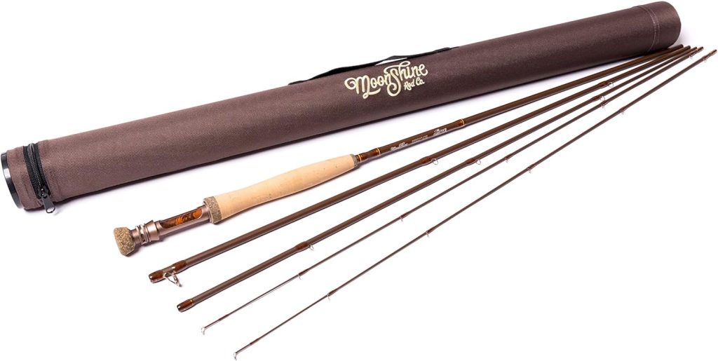 Moonshine Rod Co. The Drifter II Series Fly Fishing Rod with Carrying Case and Extra Rod Tip Section