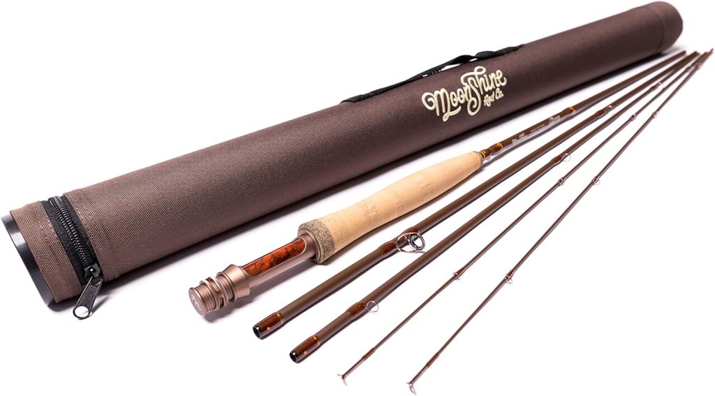 Moonshine Rod Co. The Drifter II Series Fly Fishing Rod with Carrying Case and Extra Rod Tip Section